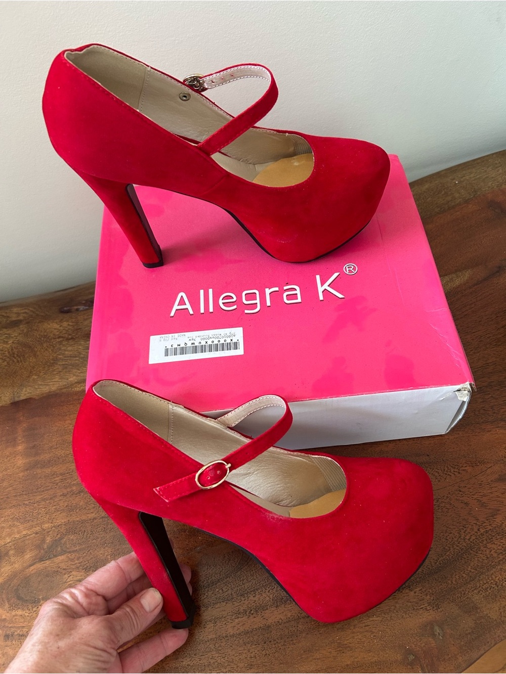 Allegra K platform Stiletto hills EUC